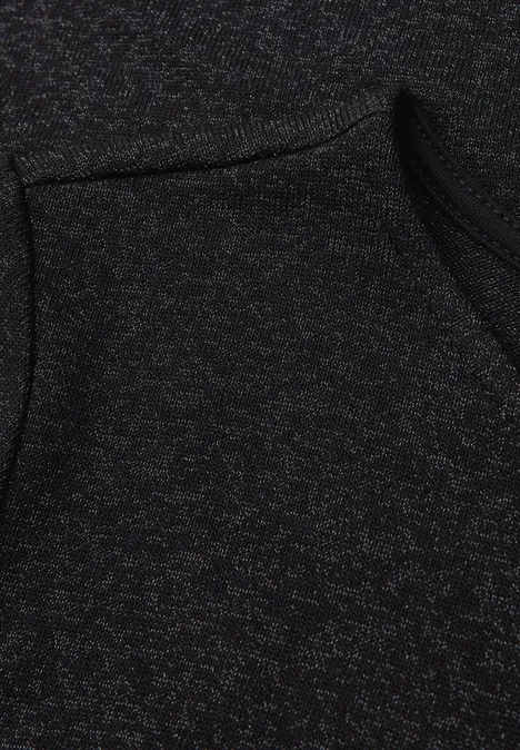 T-shirt en maille scintillante Black