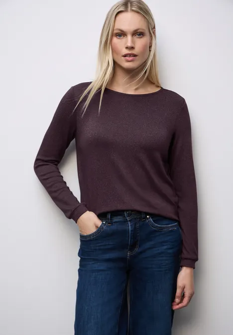 T-shirt en maille scintillante Jazz Berry