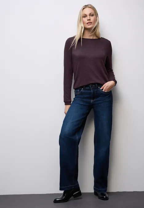 T-shirt en maille scintillante Jazz Berry