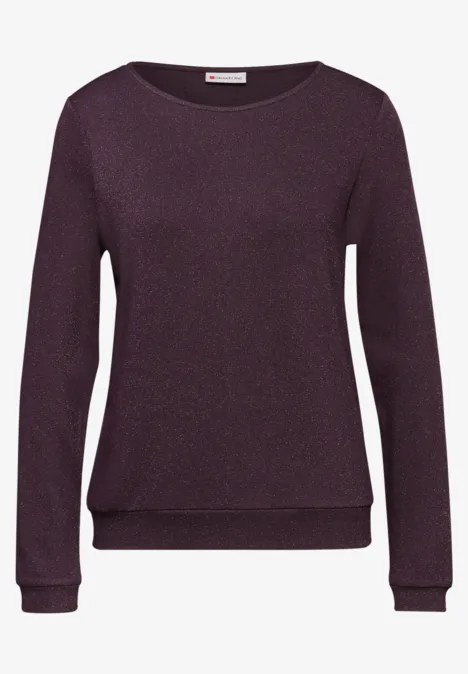 T-shirt en maille scintillante Jazz Berry