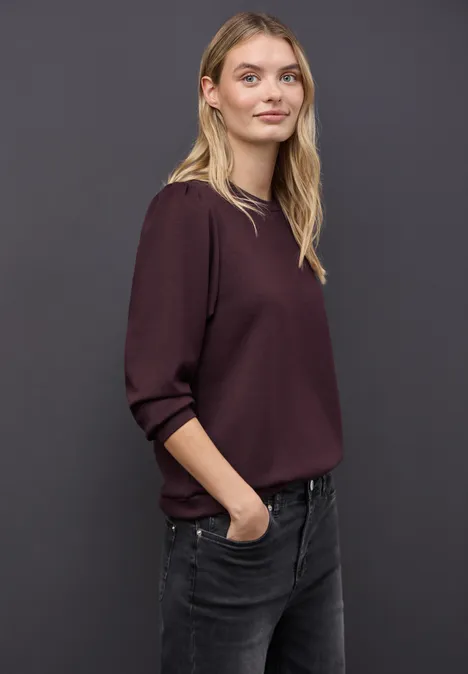 Silk-Look Shirt jazz berry