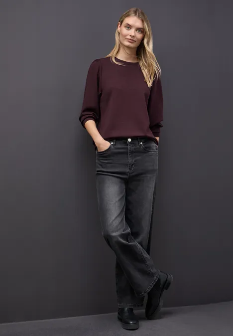 Silk-Look Shirt jazz berry