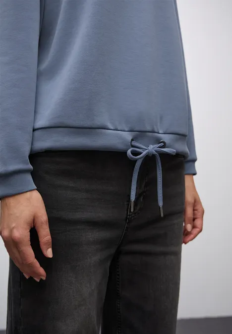 Silk-Look Shirt overcast blue