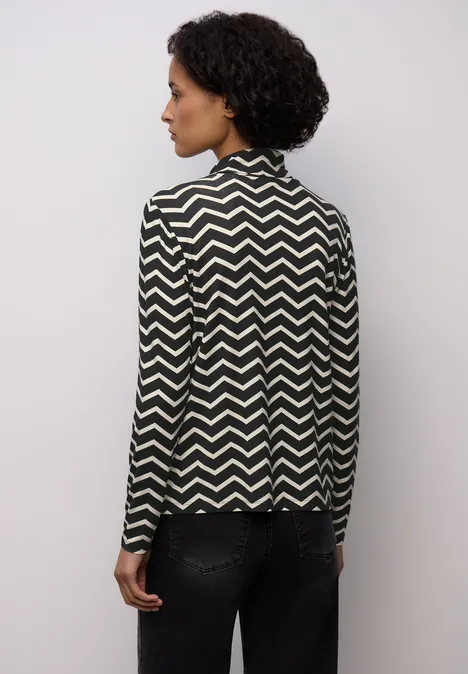 Gedessineerd coltruitje Black Gedessineerd coltruitje Black