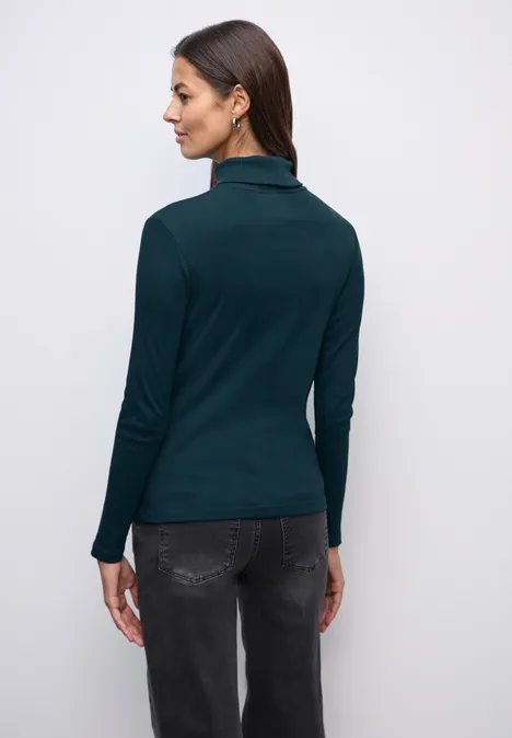 Basic Rollkragenshirt tide blue Basic Rollkragenshirt tide blue