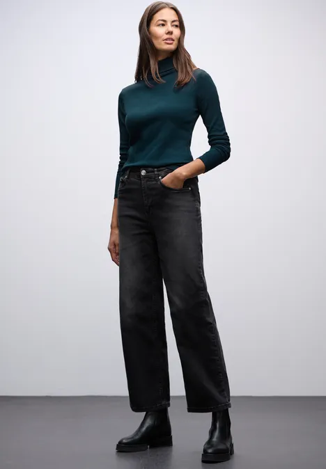 Basic Rollkragenshirt tide blue Basic Rollkragenshirt tide blue