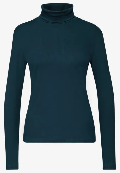 Basic Rollkragenshirt tide blue Basic Rollkragenshirt tide blue