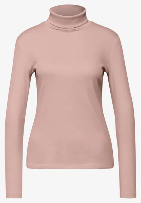 Basic Rollkragenshirt faded rose Basic Rollkragenshirt faded rose