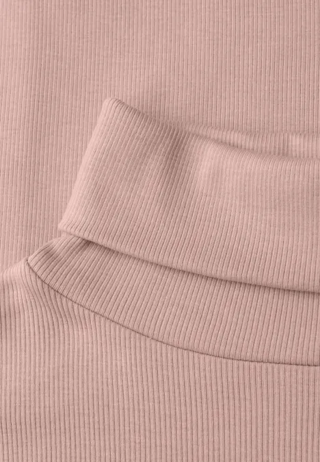 Basic Rollkragenshirt faded rose Basic Rollkragenshirt faded rose