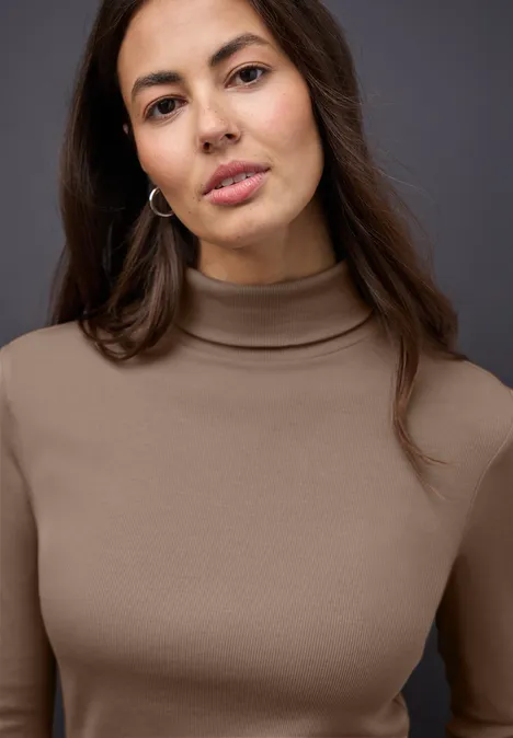 Basic Rollkragenshirt light terra mocha Basic Rollkragenshirt light terra mocha