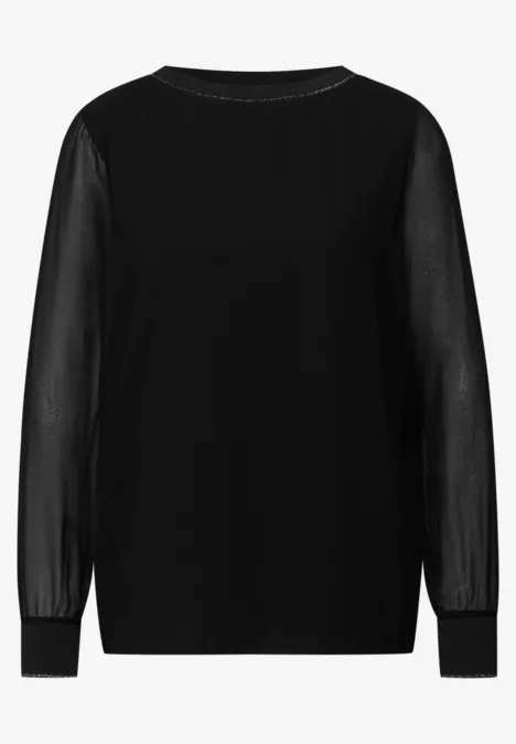 Chemise en mousseline 2en1 Black