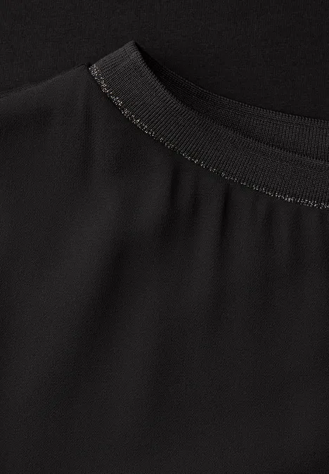 Chemise en mousseline 2en1 Black