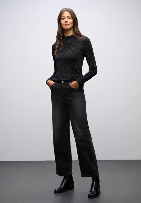 Glitzerndes Shirt Black Glitzerndes Shirt Black