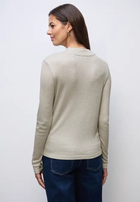 Glitzerndes Shirt soft beige Glitzerndes Shirt soft beige