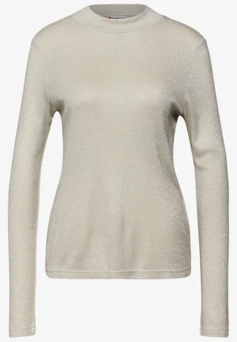 Glitzerndes Shirt soft beige Glitzerndes Shirt soft beige