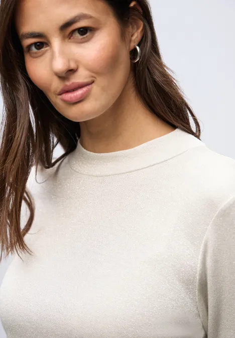 Glitzerndes Shirt soft beige Glitzerndes Shirt soft beige