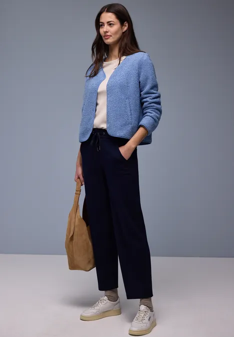 Veste souple bonnet blue