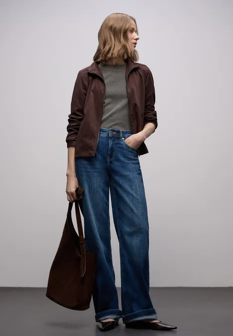 Top de base rayé darkest brown