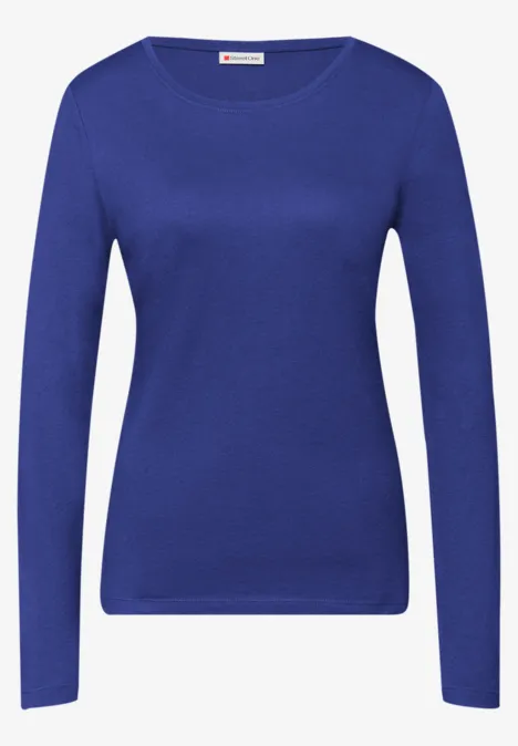 Basic Rundhalsshirt amparo blue