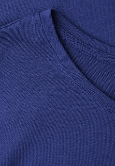Basic Rundhalsshirt amparo blue