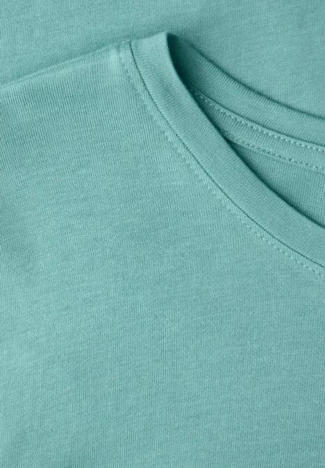 Basic Rundhalsshirt misty mint