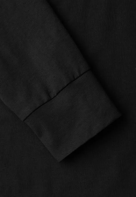 Shirt met rimpels Black