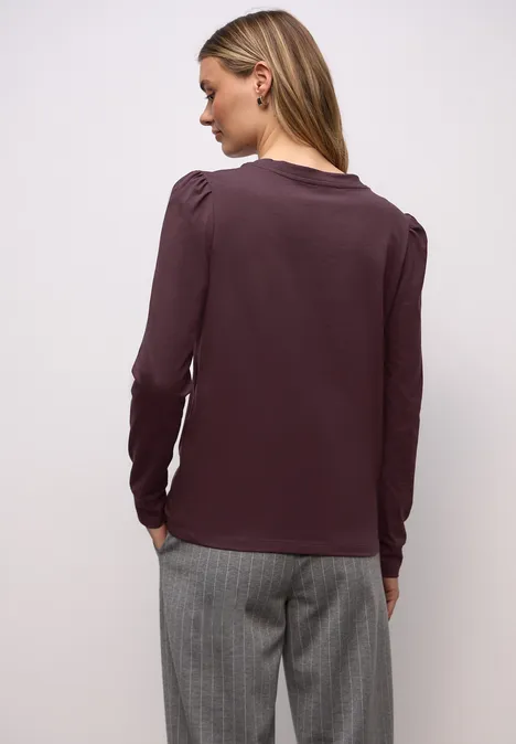 Shirt met rimpels Jazz Berry