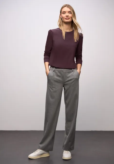 Shirt met rimpels Jazz Berry