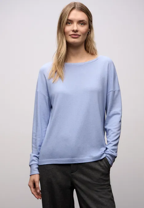 Melange Shirt frosted blue mel.