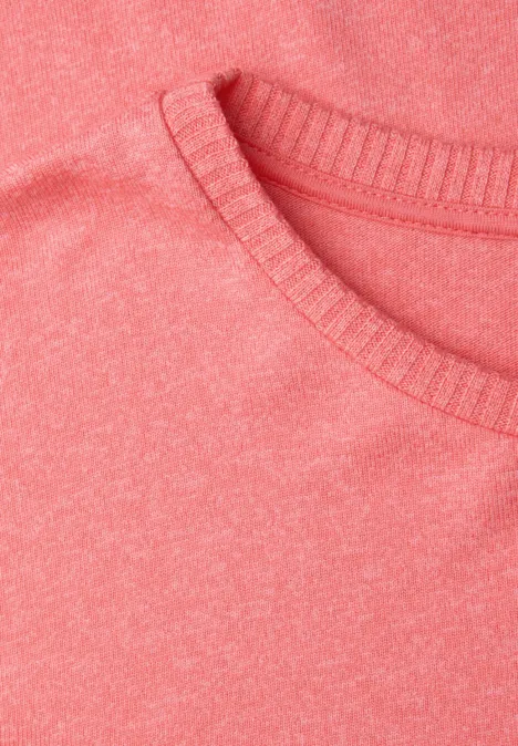 Melange Shirt striking coral mel.