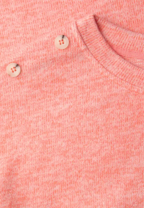 Softes Shirt mit Knöpfen striking coral mel. Softes Shirt mit Knöpfen striking coral mel.