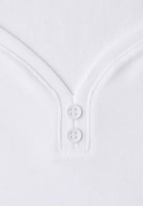 Basic Shirt mit Knopfdetail White
