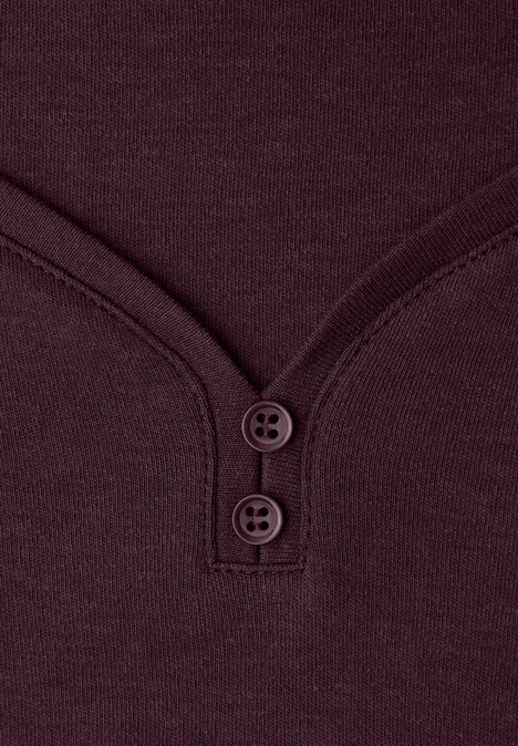 T-shirt basique avec détail de boutons Jazz Berry T-shirt basique avec détail de boutons Jazz Berry