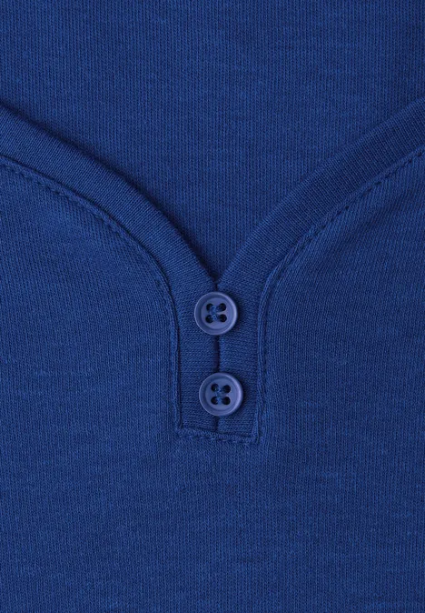 Basic shirt met knoopdetail null