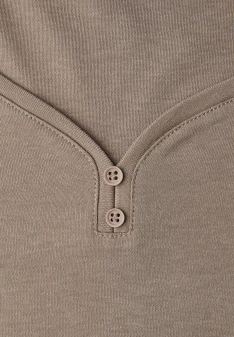 Basic shirt met knoopdetail null