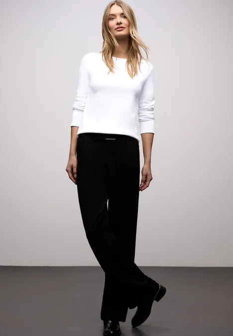 T-shirt avec détails de boutons White