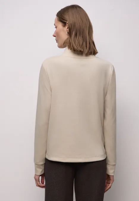 Jas met trekkoord cotton beige
