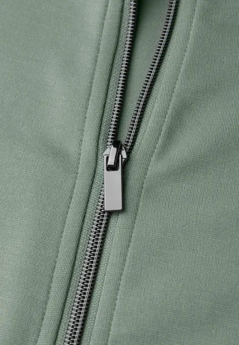 Jas met trekkoord dark serene green