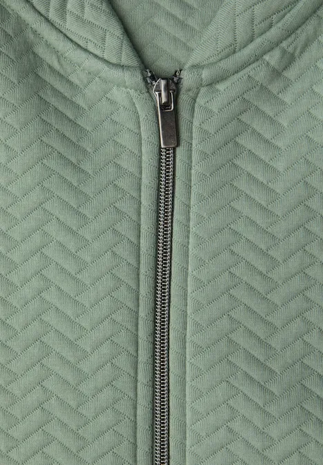 Jas met structuur dark serene green