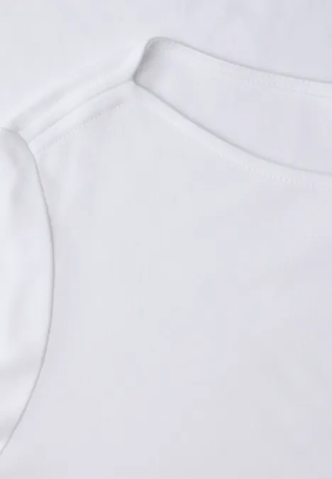 Shirt in Unifarbe White