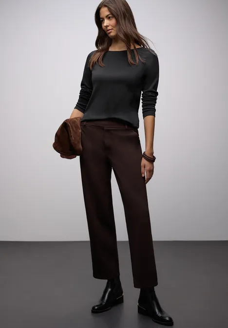 Shirt in Unifarbe Black