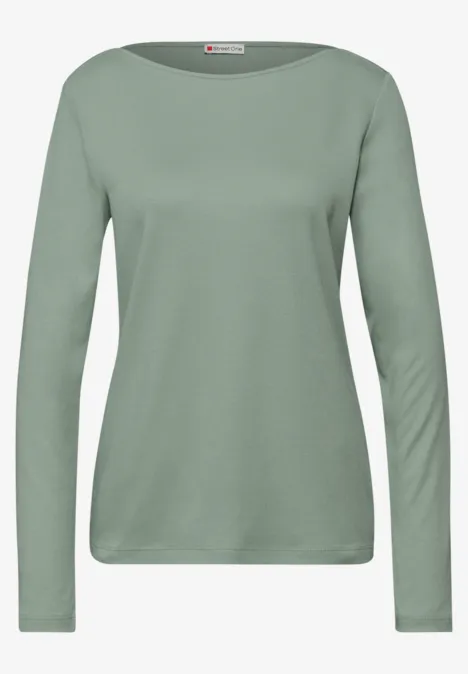 T-shirt en couleur unie dark serene green