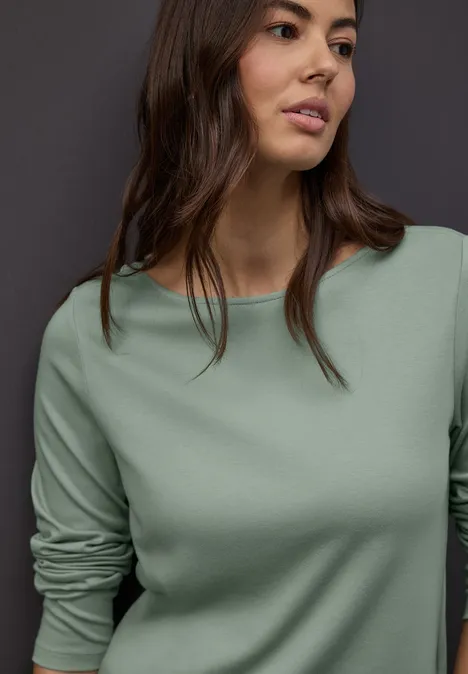 T-shirt en couleur unie dark serene green