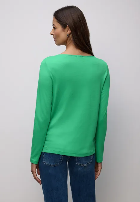 Shirt in Unifarbe arcadia green