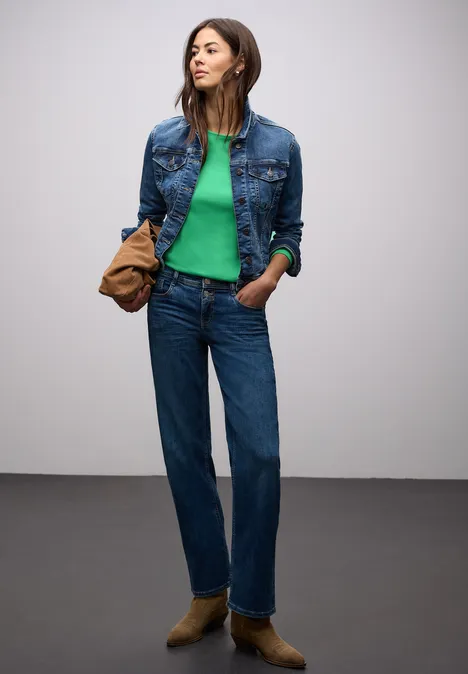 Shirt in Unifarbe arcadia green