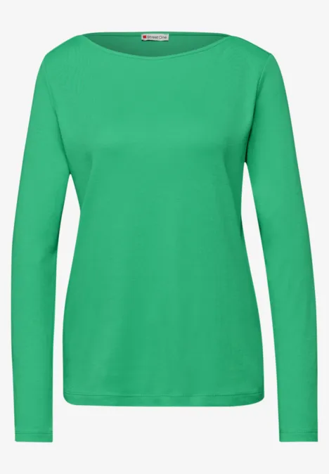 Shirt in Unifarbe arcadia green