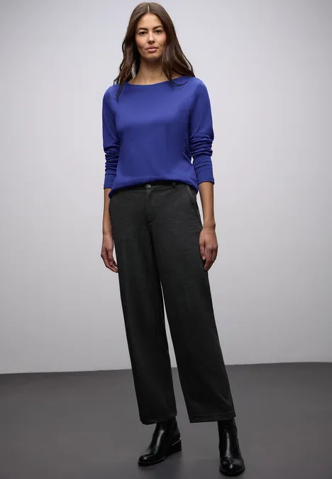 Shirt in Unifarbe amparo blue