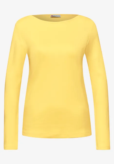 T-shirt en couleur unie bloom yellow