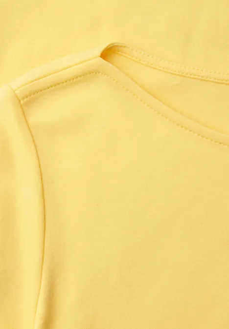 T-shirt en couleur unie bloom yellow