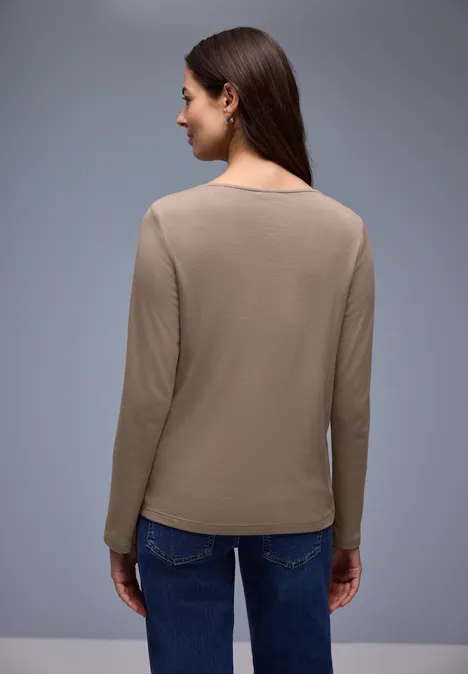T-shirt en couleur unie light terra mocha